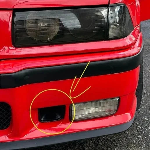 BMW E36 Air Duct for Bumper M - 72MM AND 50MM - 2 AIR DUCT VERSIONS