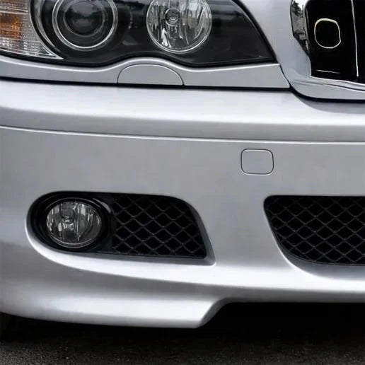 BMW E46 M PACK M3 Fog Light Mesh Covers – Front Bumper Grilles