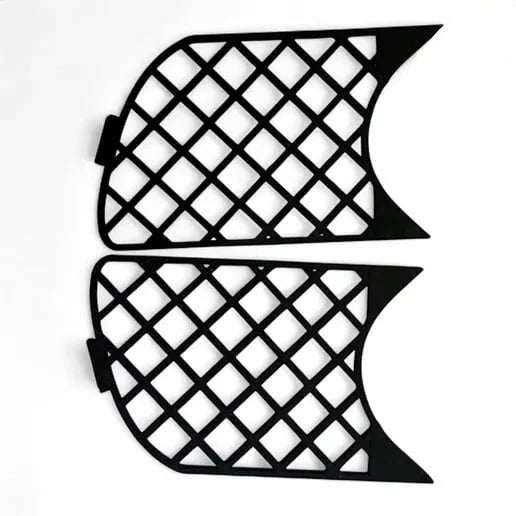 BMW E46 M PACK M3 Fog Light Mesh Covers – Front Bumper Grilles