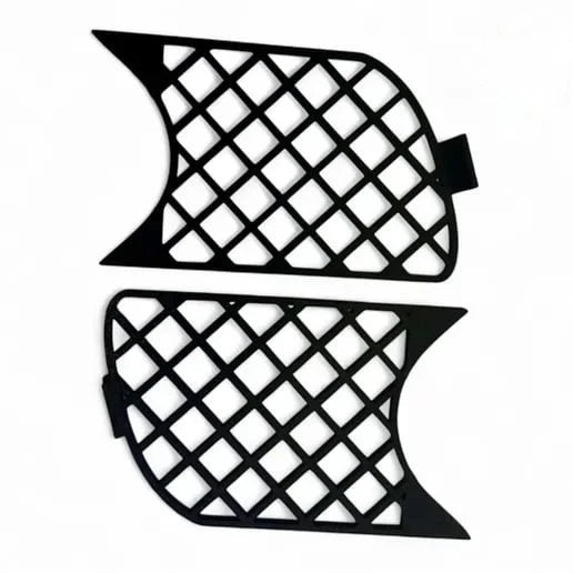 BMW E46 M PACK M3 Fog Light Mesh Covers – Front Bumper Grilles